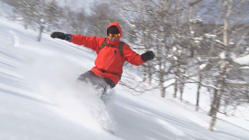 Background image for Snowboarding in the Hidaka Mountain Range