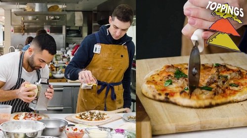 Background image for Chris and Andy Try to Make the Perfect Pizza Toppings
