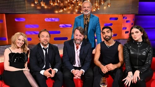 Kylie Minogue, Stephen Graham, David Mitchell, Mawaan Rizwan and Mae Muller