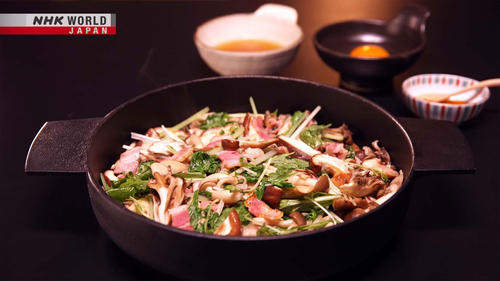 Authentic Japanese Cooking: Shio Sukiyaki with Mushrooms