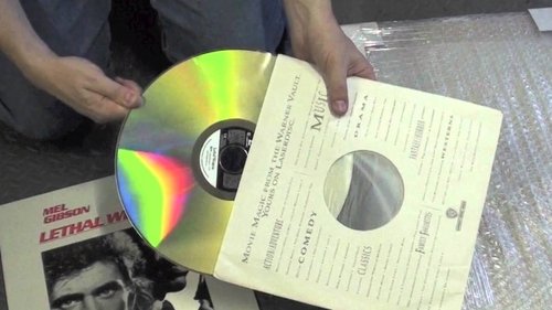 Background image for Using an old Laserdisc as wall art