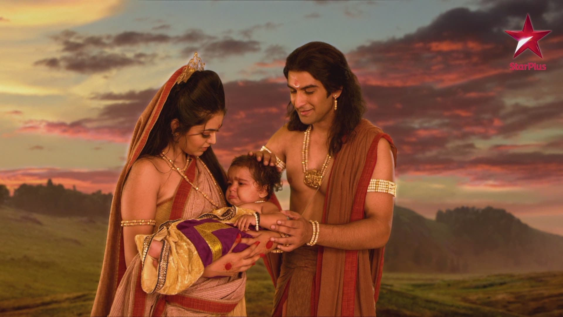 Kunti gives birth to Bheem