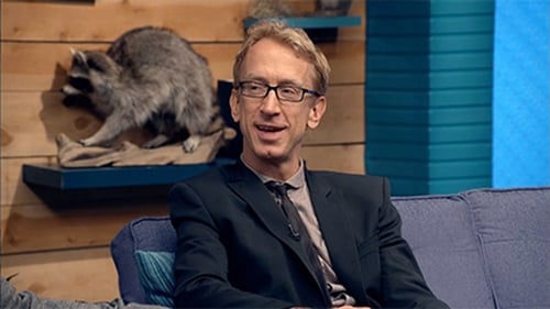 Andy Dick Wears a Black Suit Jacket & Skinny Tie