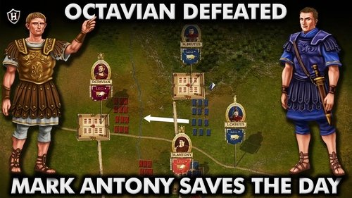 Background image for First Battle of Philippi, 42 BC ⚔️ Rise of Caesar Augustus (Part 4) ⚔️ Ancient History DOCUMENTARY