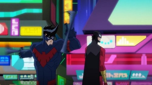 Background image for Red Robin and Nightwing Take Down Killer Croc