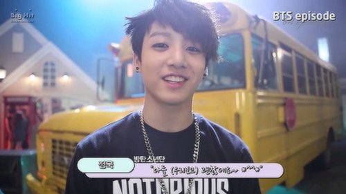 Background image for BTS (방탄소년단) 2 COOL 4 SKOOL debut single MV shooting