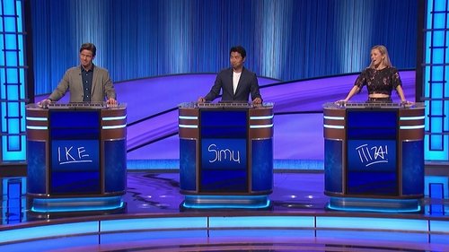 Background image for Semifinal #1: Ike Barinholtz, Iliza Shlesinger and Simu Liu