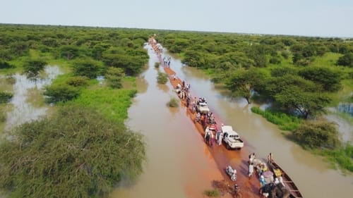 Chad, desert under water