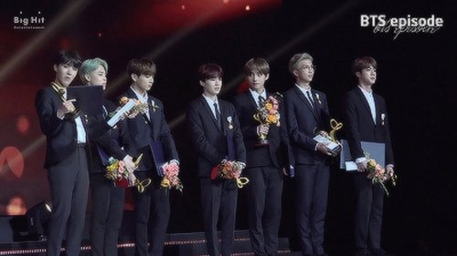Background image for BTS (방탄소년단) @2018 대한민국 대중문화예술상