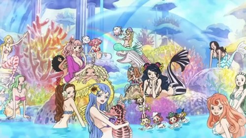 Background image for Landing at the Fish-Man Island! Beautiful Mermaids!