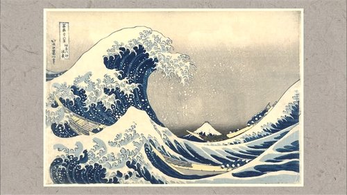 Background image for The Great Wave Off Kanagawa by Katsushika Hokusai