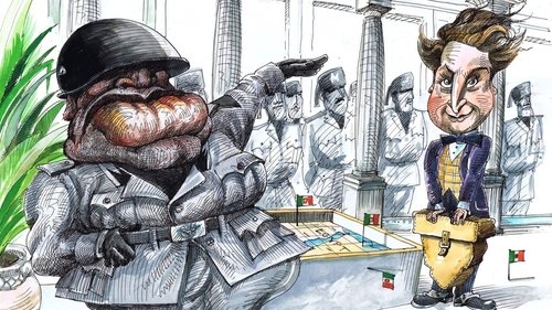 Background image for Joe Lyons and Benito Mussolini 1935 and 1937