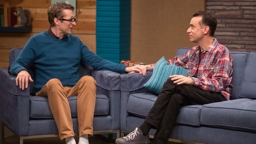 Fred Armisen Wears Black Jeans & Glasses