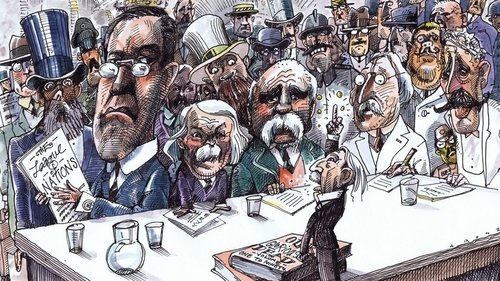 Background image for Billy Hughes and Woodrow Wilson 1919