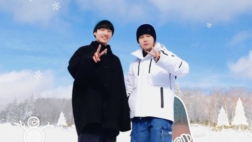 Background image for Jimin x Jung Kook behind #SAPPORO