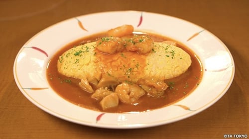 Omurice with American Sauce and Oysters Meuniere of Sengendai, Koshigaya, Saitama Prefecture