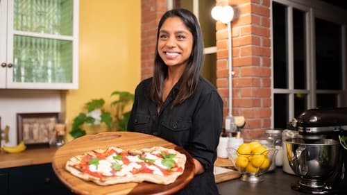 Grilled Pizza & Zucchini Salad