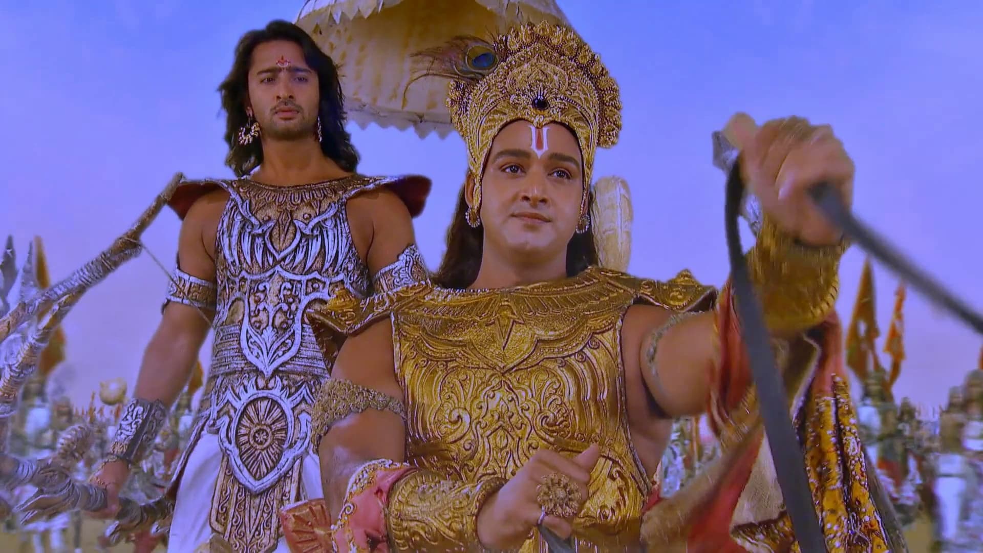 Krishna asks Arjun to kill Karna