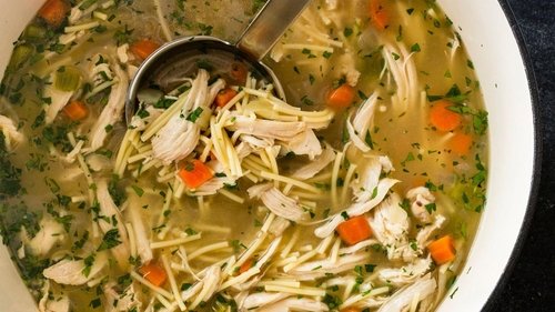 Background image for Chicken Soup and Cheesy Bread