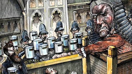 Background image for Edward Kelly and Redmond Barry 1880