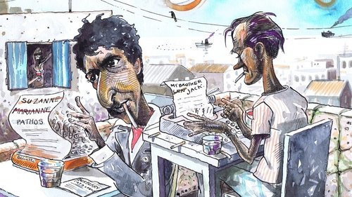 Background image for George Johnston and Leonard Cohen 1960