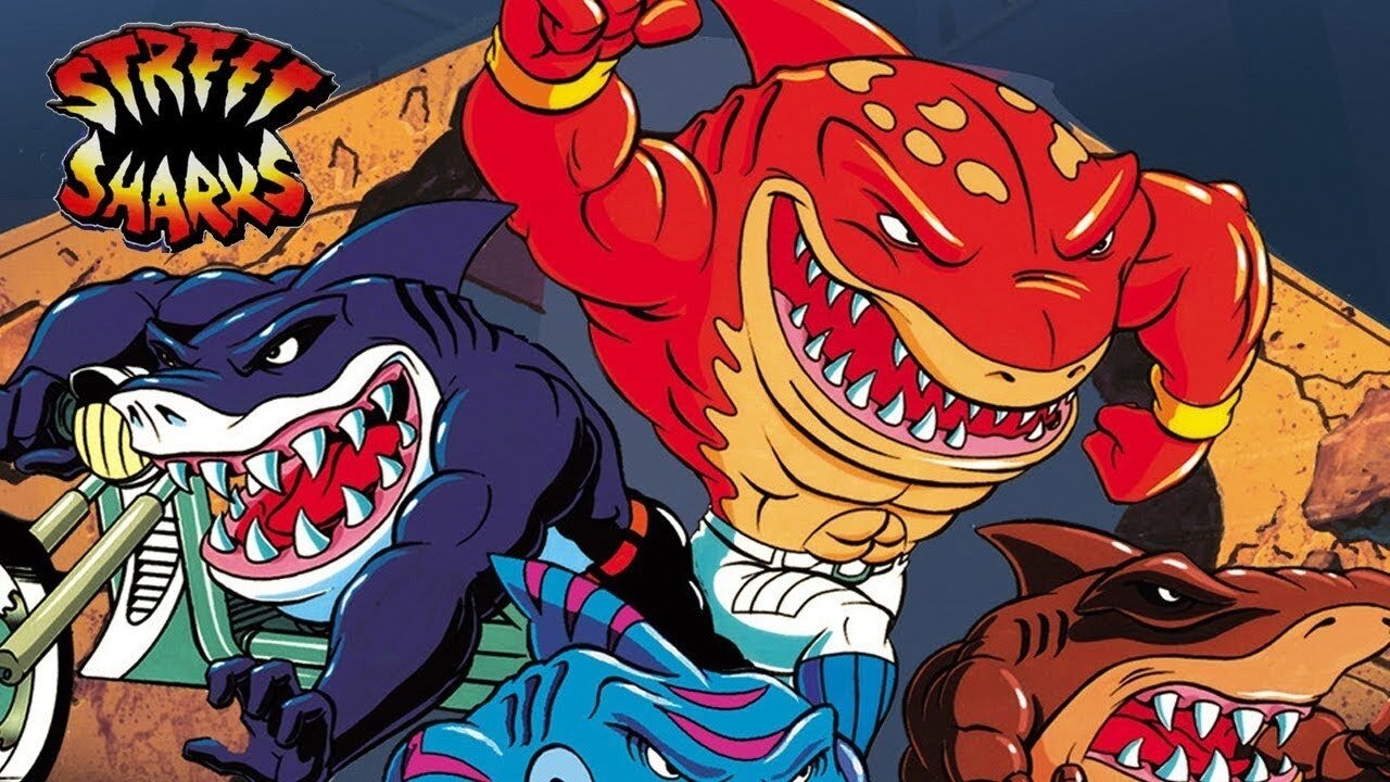 Street Sharks backdrop