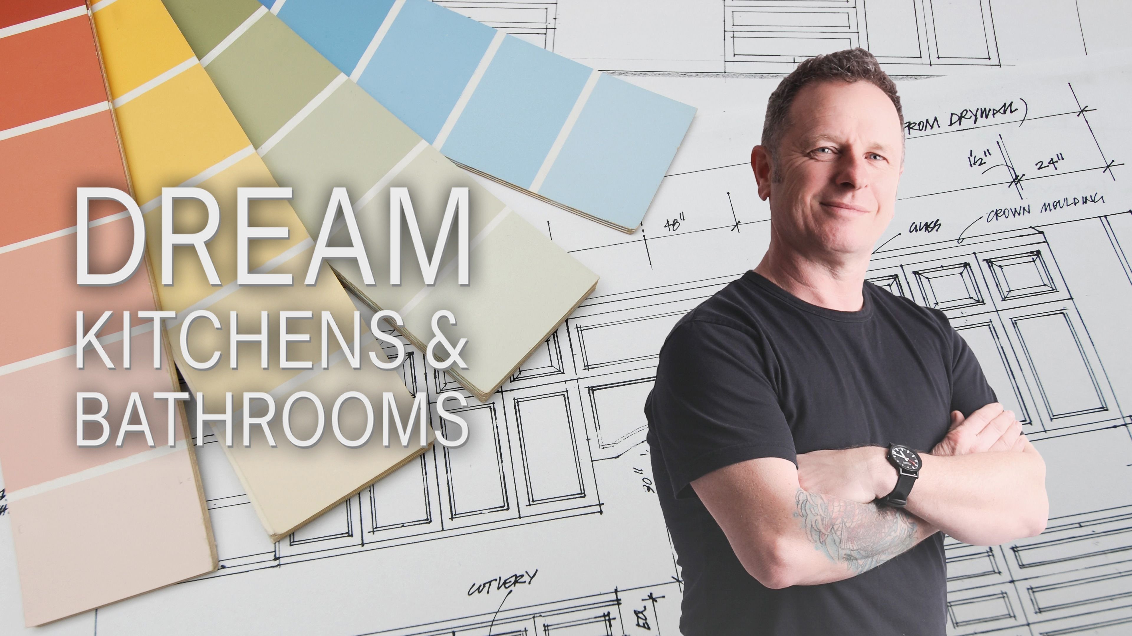 Dream Kitchens & Bathrooms with Mark Millar backdrop