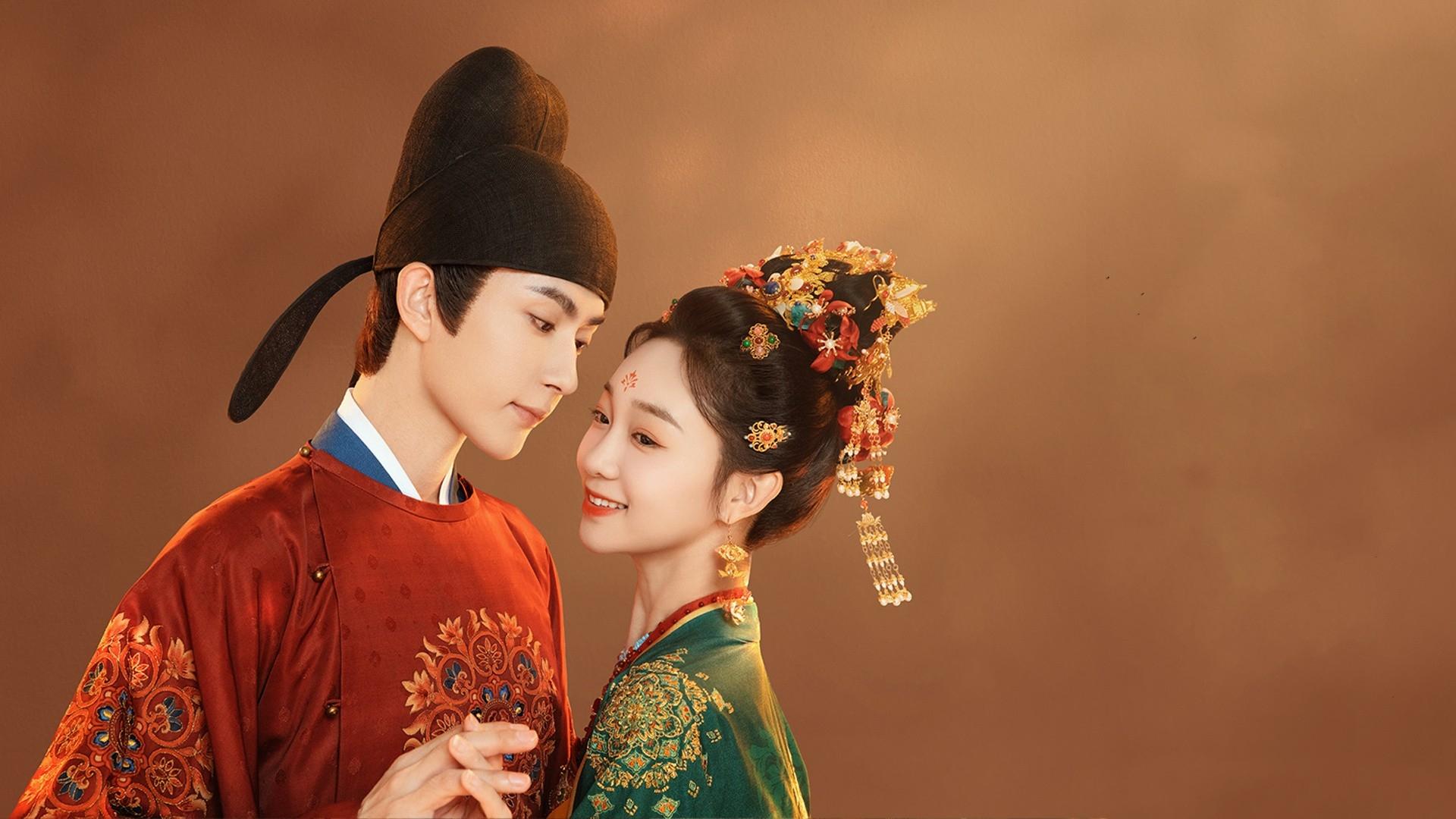 A Love Story of Oiled Paper Umbrella backdrop