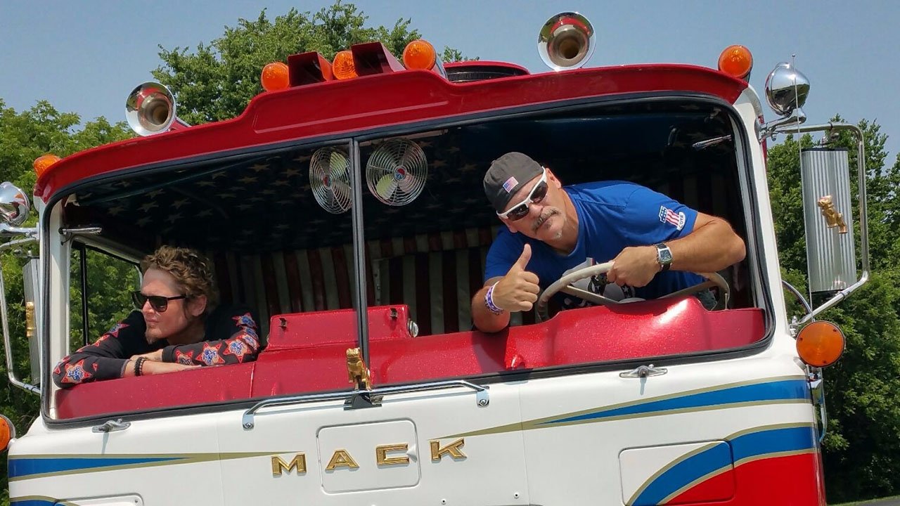 American Trucker backdrop