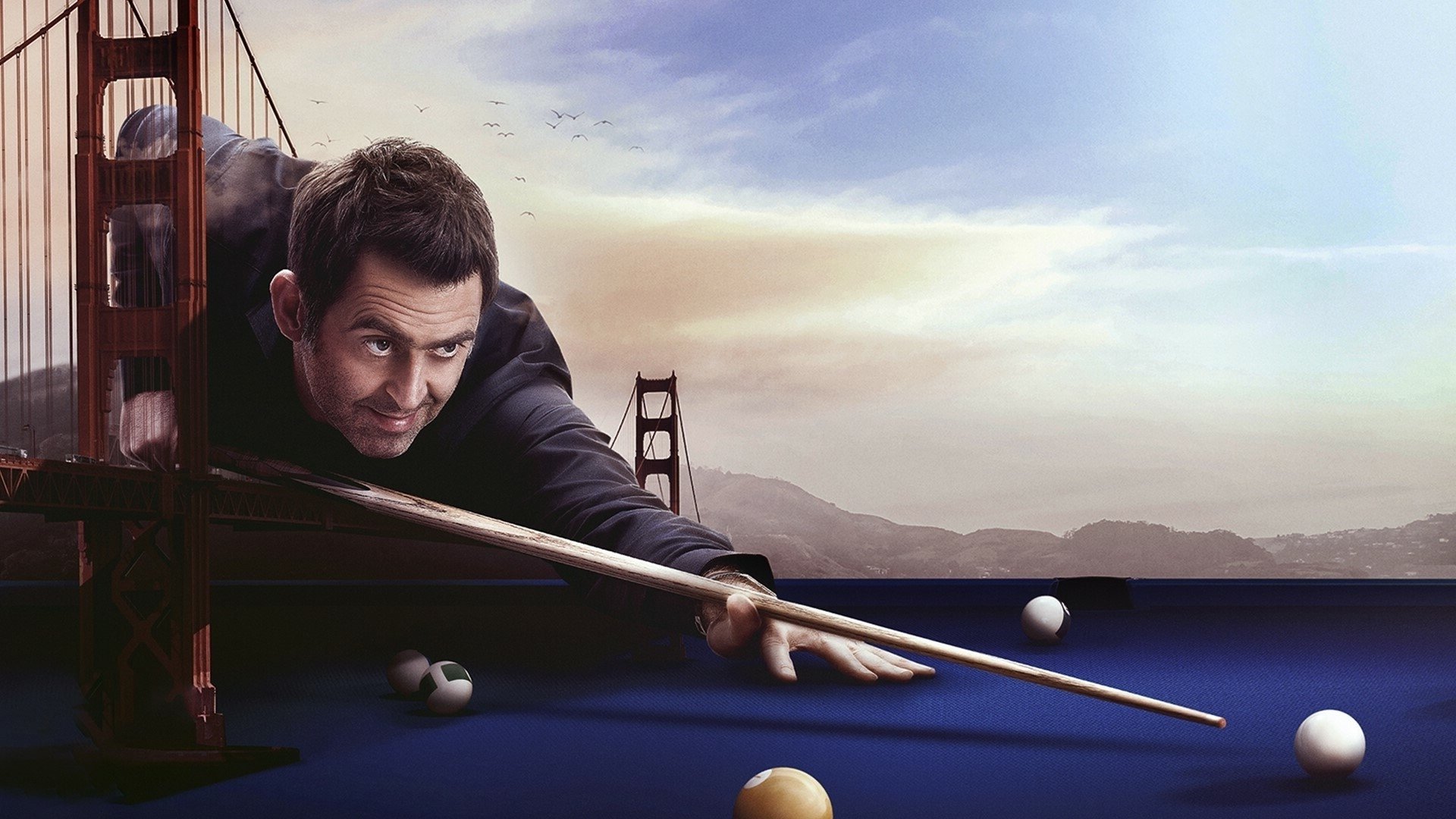 Ronnie O'Sullivan's American Hustle backdrop