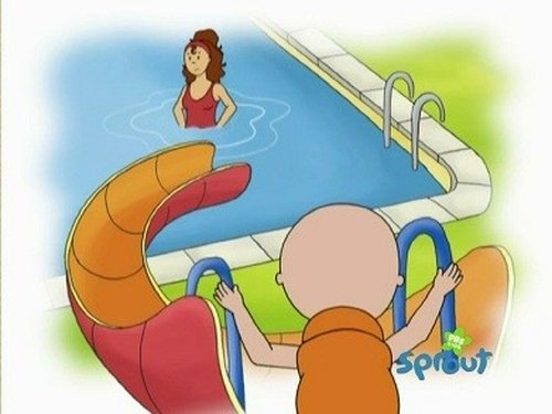 Background image for Caillou and the Big Slide