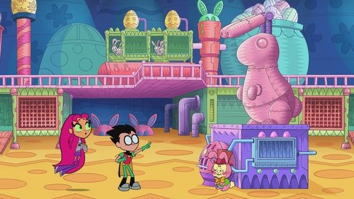 Background image for Teen Titans and the Easter Factory