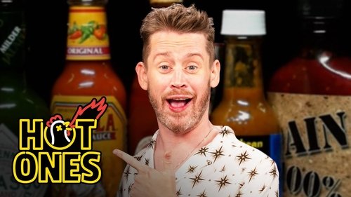 Background image for Macaulay Culkin Is Up For a Goof While Eating Spicy Wings