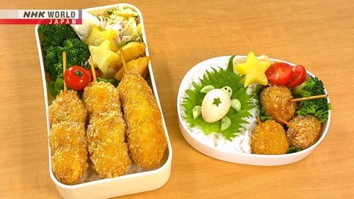 Dashimaki Egg Sandwich Bento & Fried Meat-wrapped Quail Eggs Bento