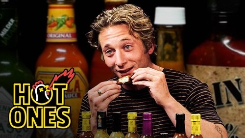 Background image for Jeremy Allen White Embraces Chaos While Eating Spicy Wings