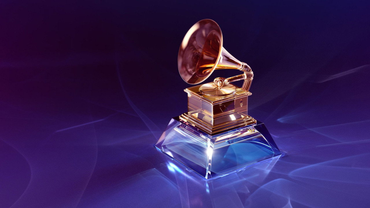 The Grammys backdrop