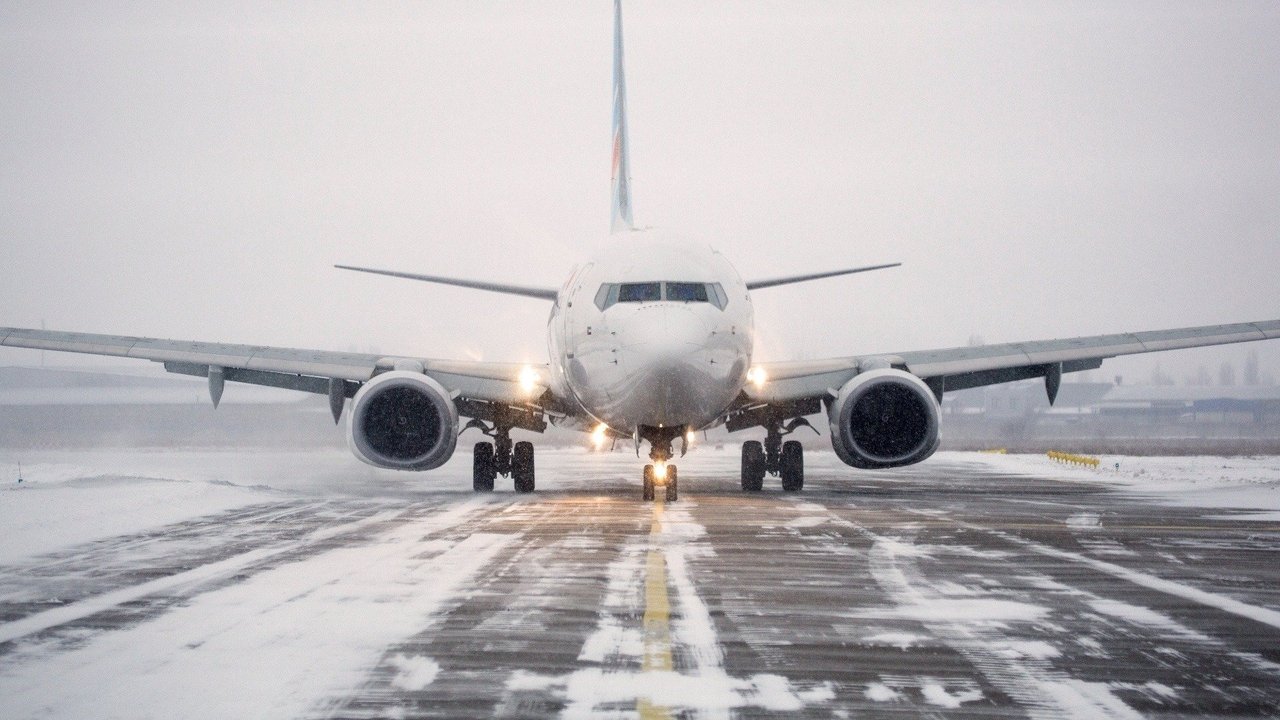 Ice Airport Alaska backdrop