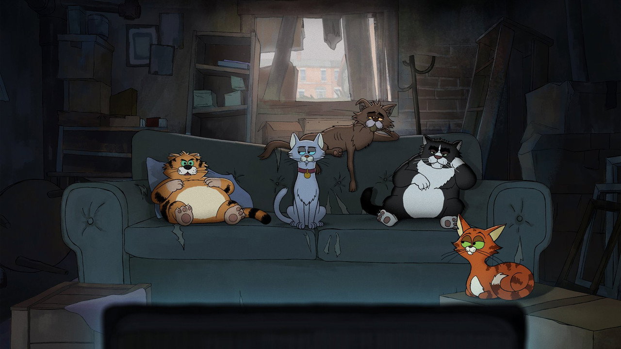 Ricky Gervais Alley Cats backdrop