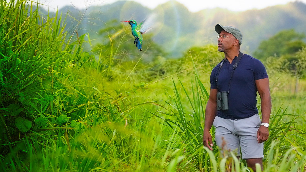 Extraordinary Birder with Christian Cooper backdrop