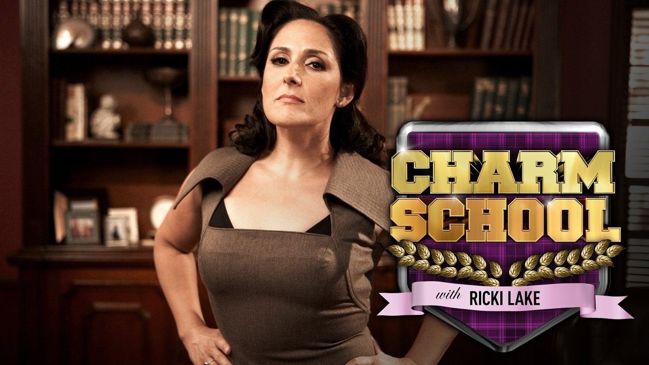 Charm School with Ricki Lake backdrop