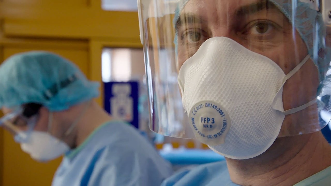 Nemocnice v první linii backdrop