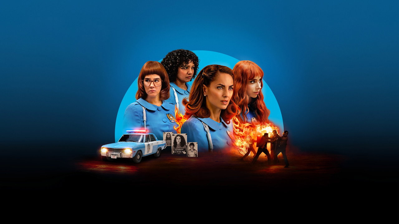 Women in Blue backdrop