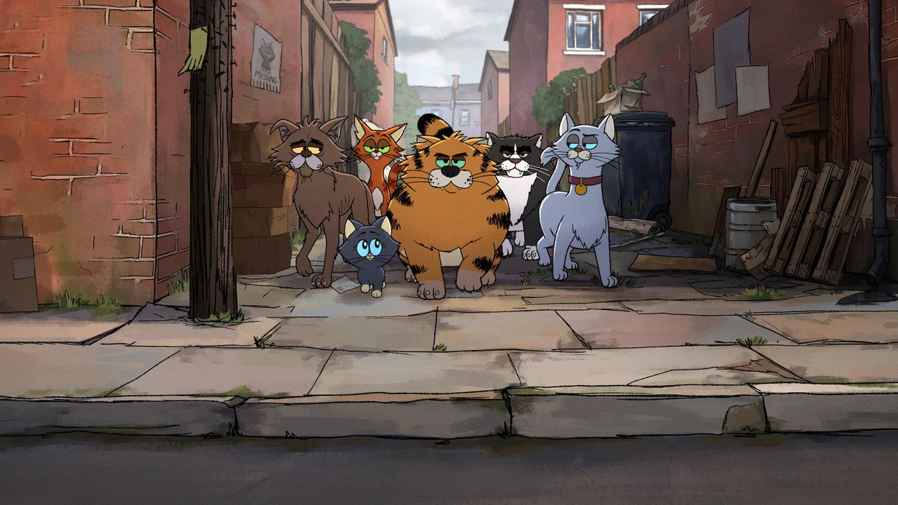 Ricky Gervais Alley Cats backdrop