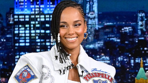 Alicia Keys, Tony Goldwyn, Maleah Joi Moon, A Performance from Hell's Kitchen still