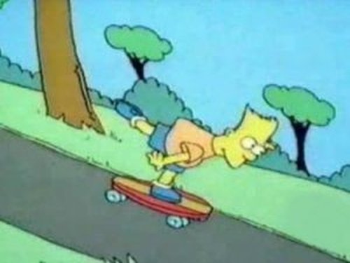 Skateboarding still