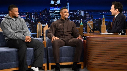 Super Bowl Champions Jalen Hurts & Saquon Barkley, Jaylen Brown, Anna Cathcart, Leslie Liao still