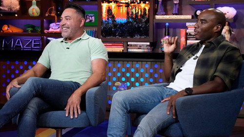 Oscar de la Hoya and Charlamagne Tha God still