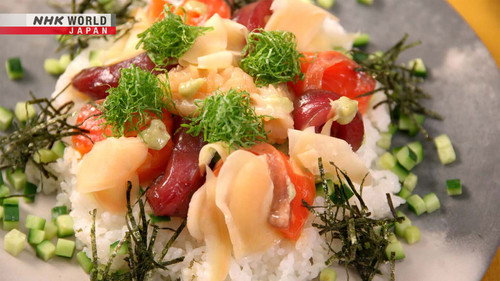 Rika's TOKYO CUISINE: Rika's Marinated Seafood Donburi still