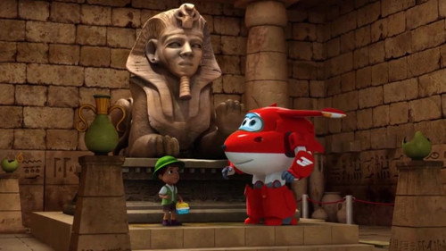 Super Wings Season 1 Episode 14 - The Pyramid Kid