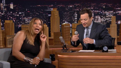 Queen Latifah, Sam Rockwell, a performance by the Broadway cast of Something Rotten! still